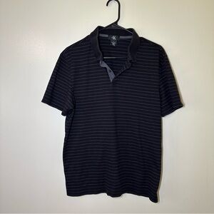 Calvin Klein Black Polo Shirt Classic Design